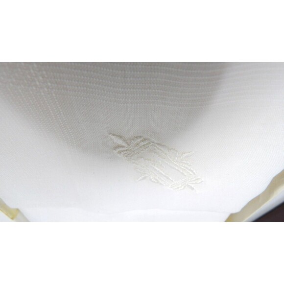 Monsieur NOB Embroidered Mens Fine Handkerchiefs All Cotton Handrolled Vintage W - Picture 4 of 11